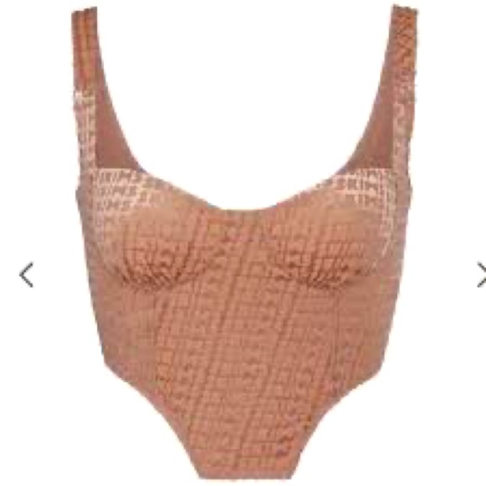 SKIMS Velvet Corset in Sienna - XL - NWT